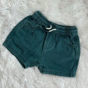 Zara Denim Pull On Elastic Waist Baby Shorts